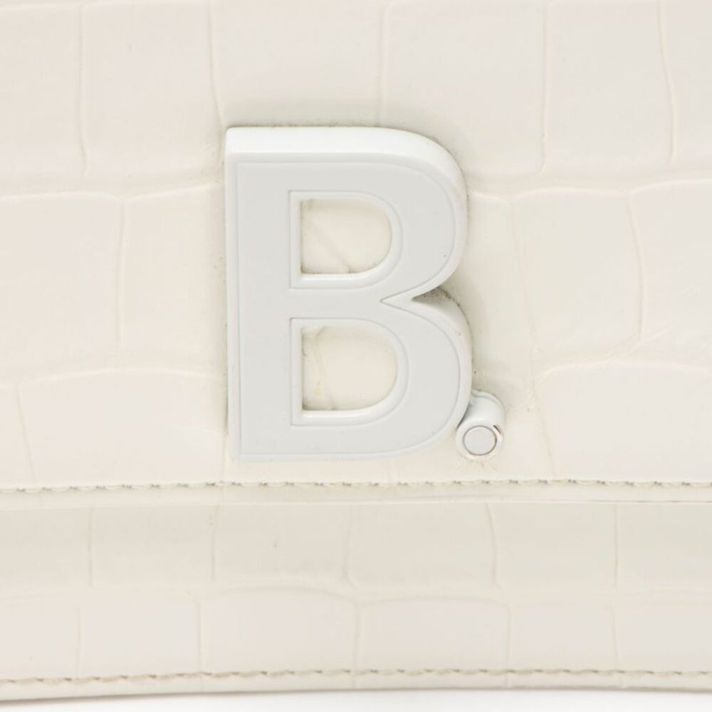 Balenciaga Croc Embossed Leather Small B Bag - Picture 9 of 10